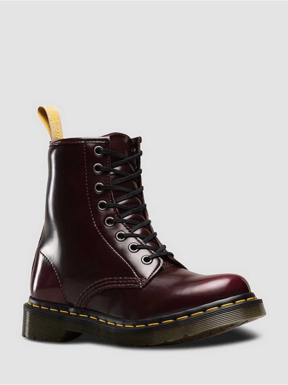 Dr Martens vegan 1460 cherry red Cambridge brush OG lace up unisex boots